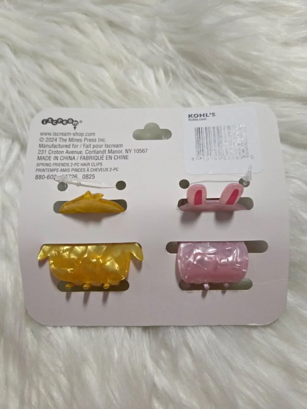 Spring Friends Bunny & Chick Mini Claw Clip Set